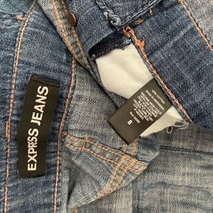 Express Jeans - Express Denim Overall Shorts Express Jeans - Express Denim Overall Shorts